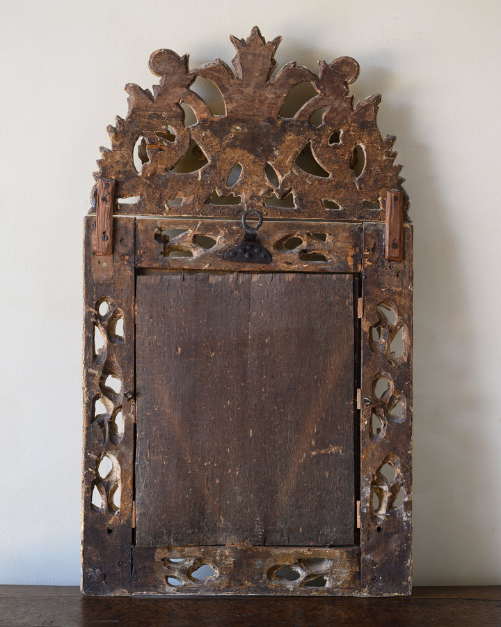 Swedish Baroque gilt-wood mirror