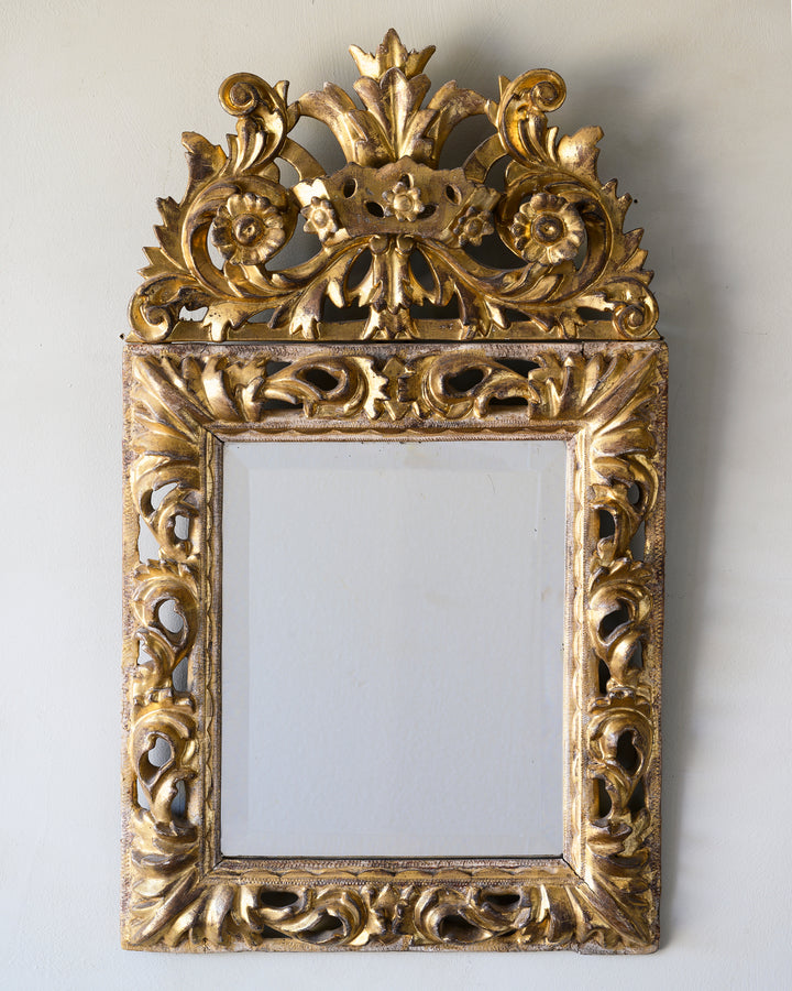 Swedish Baroque gilt-wood mirror
