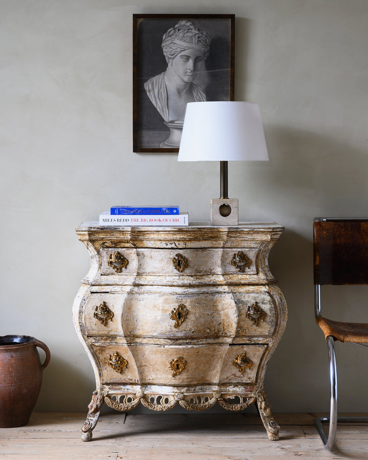Rococo bombé-shaped commode