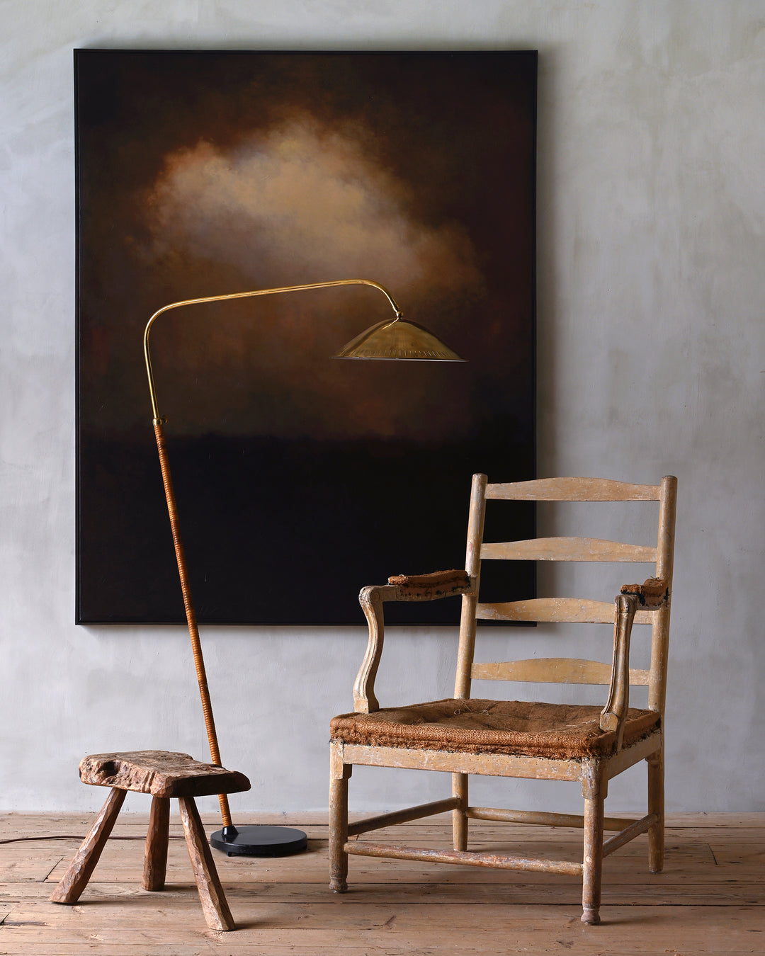 mid-century Scandinavian floor lamp