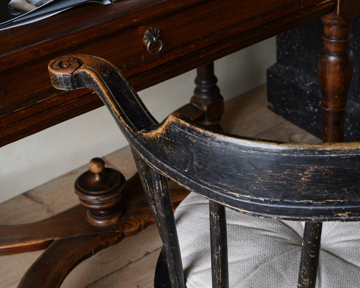Gustavian revolving arm / desk chair