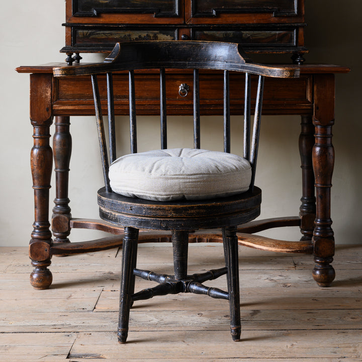 Gustavian revolving arm / desk chair