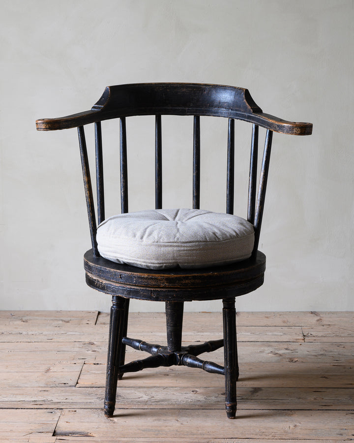 Gustavian revolving arm / desk chair