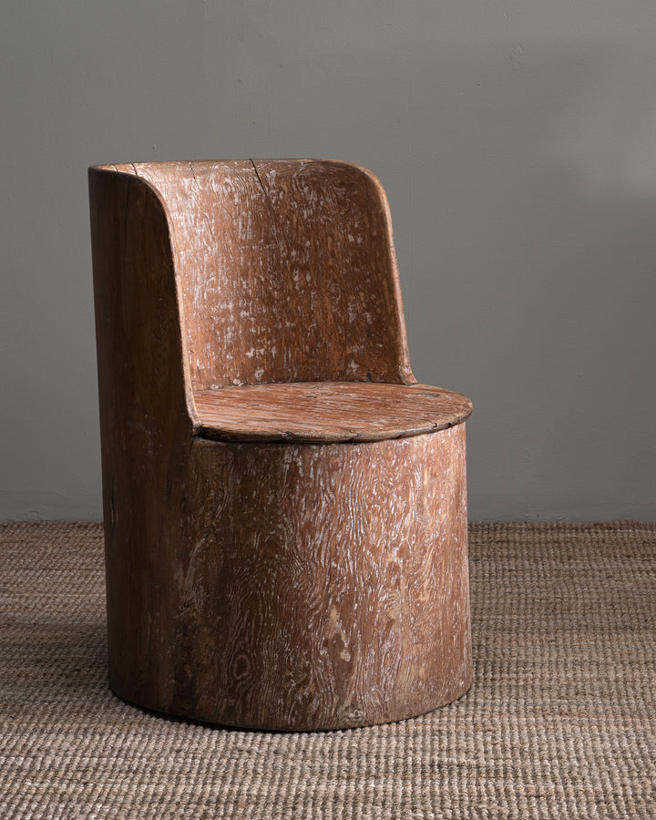 Swedish Folk Art log chair