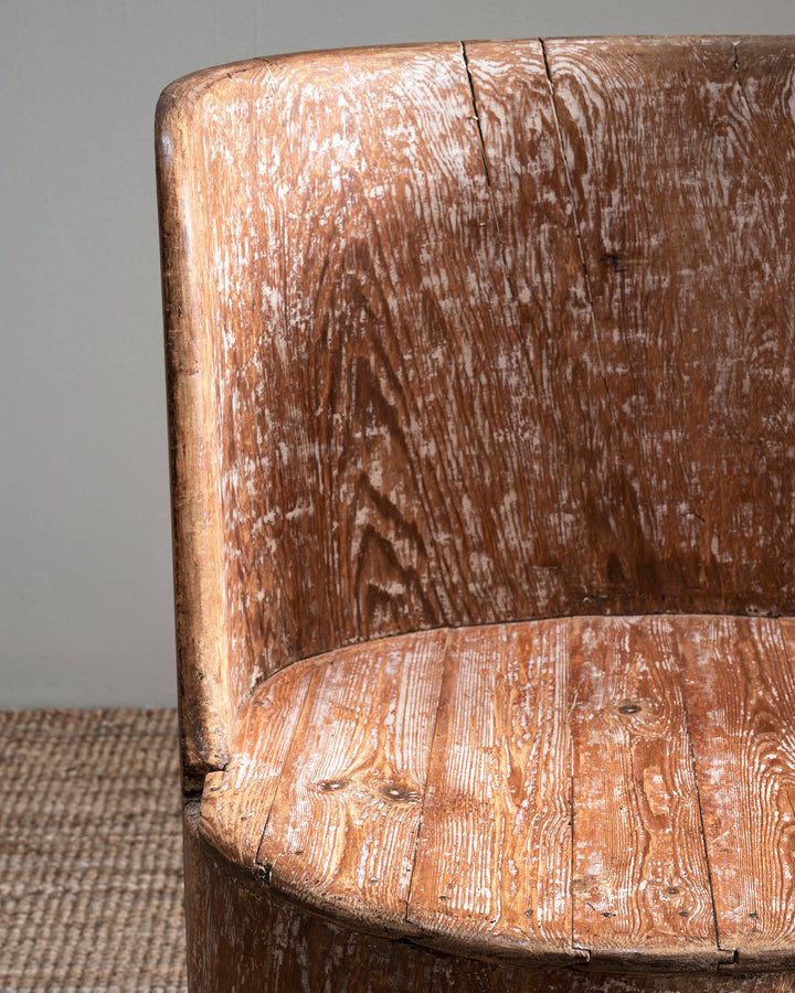 Swedish Folk Art log chair