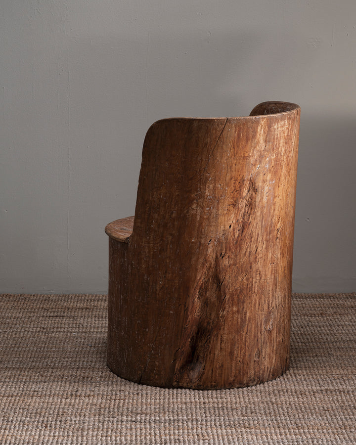 Swedish Folk Art log chair