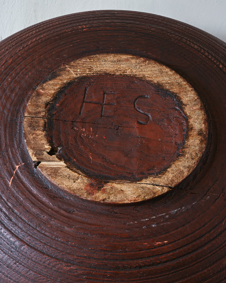Folk Art Turned Bowl