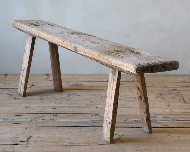 Folk Art wooden bench