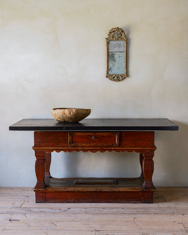 Gilt-wood Rococo mirror