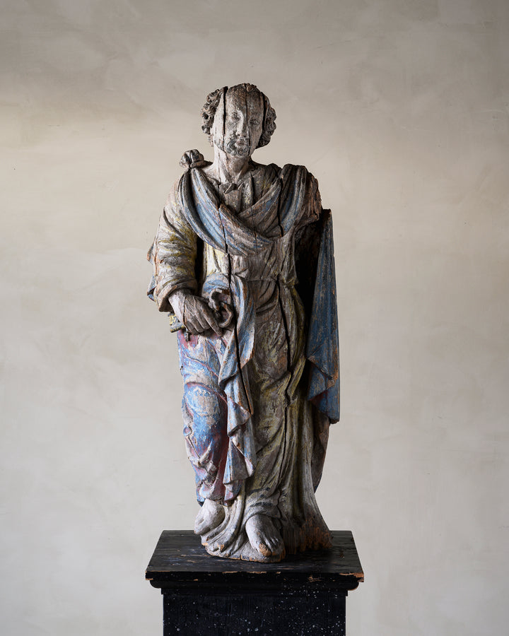 Wooden sculpture of St Peter