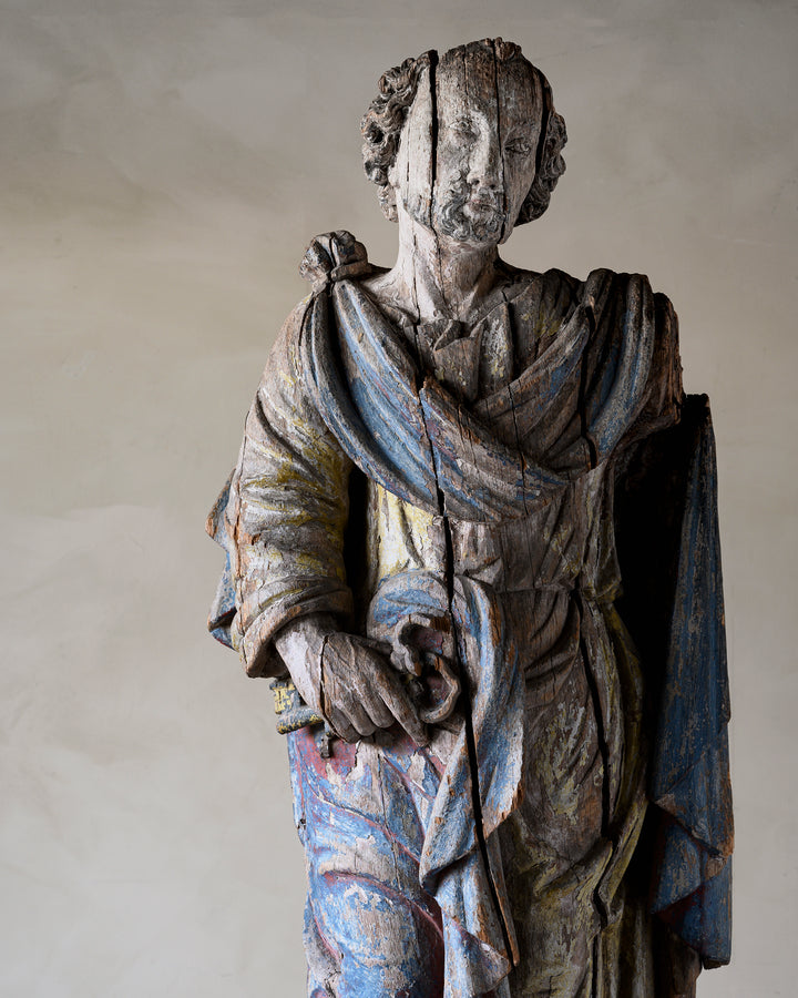 Wooden sculpture of St Peter