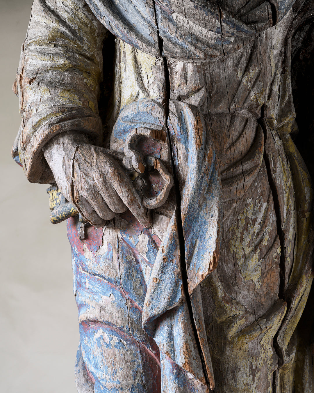 Wooden sculpture of St Peter