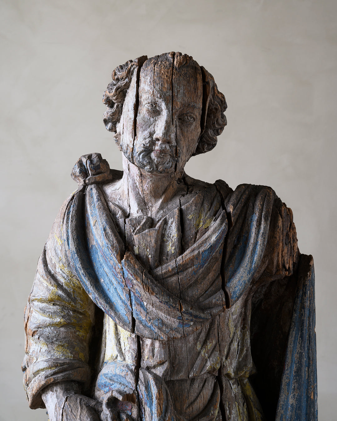 Wooden sculpture of St Peter