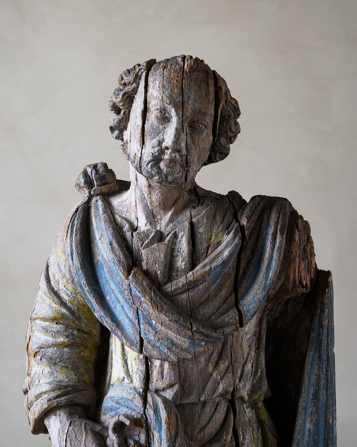 Wooden sculpture of St Peter