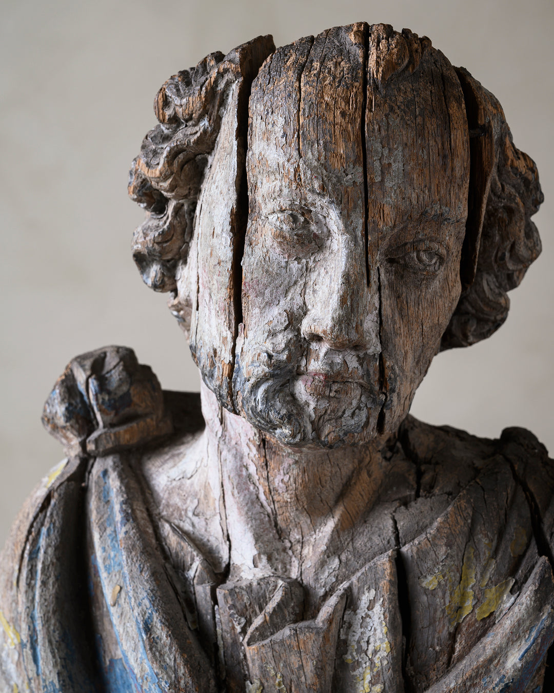 Wooden sculpture of St Peter