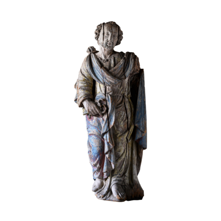 Wooden sculpture of St Peter