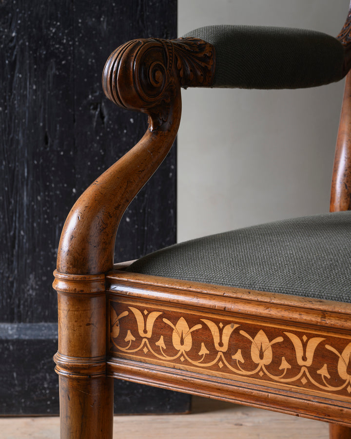 Pompeian style armchair