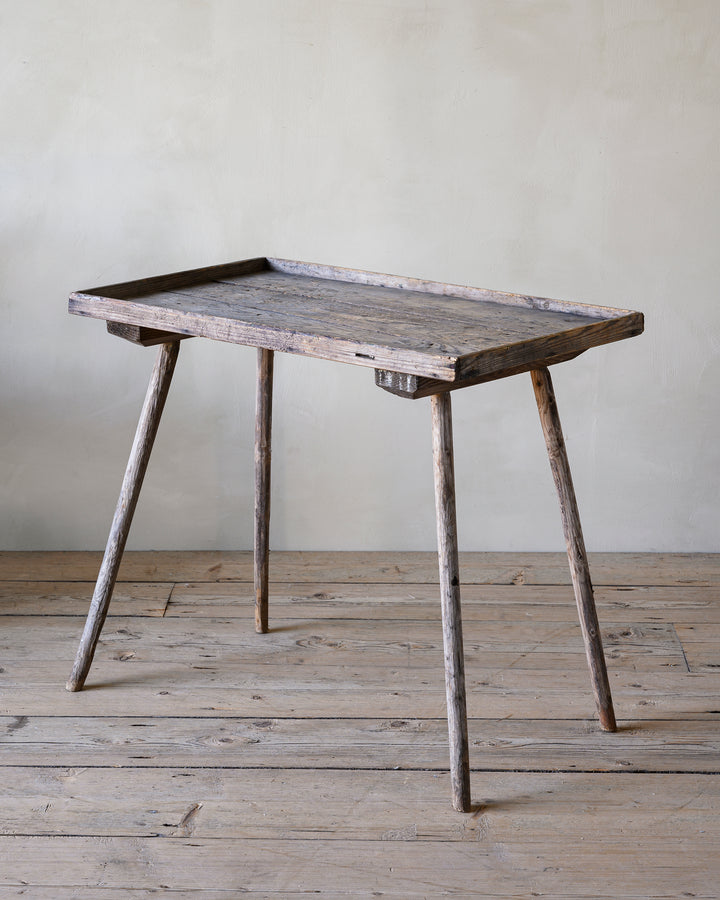 Folk Art raw wooden table