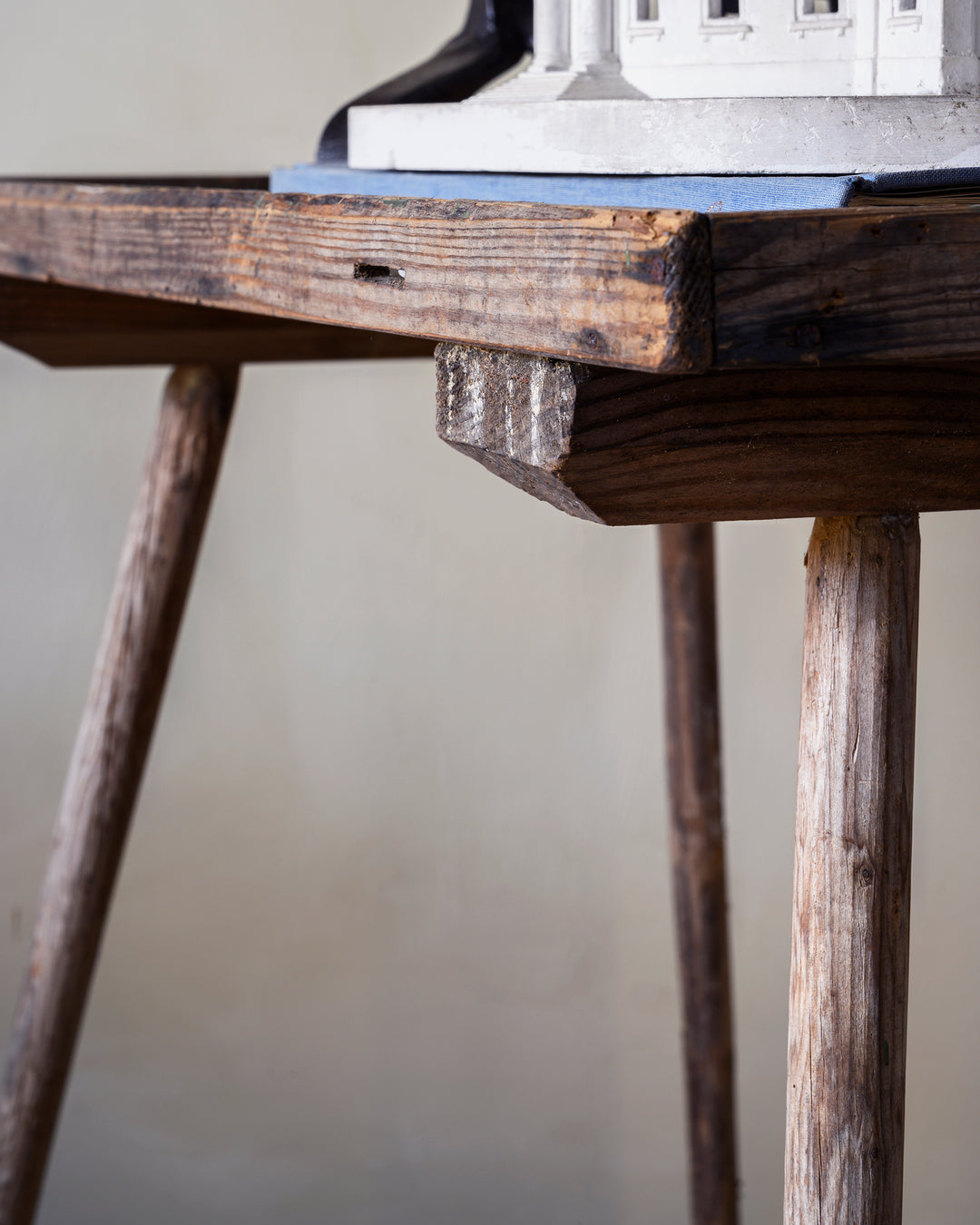Folk Art raw wooden table