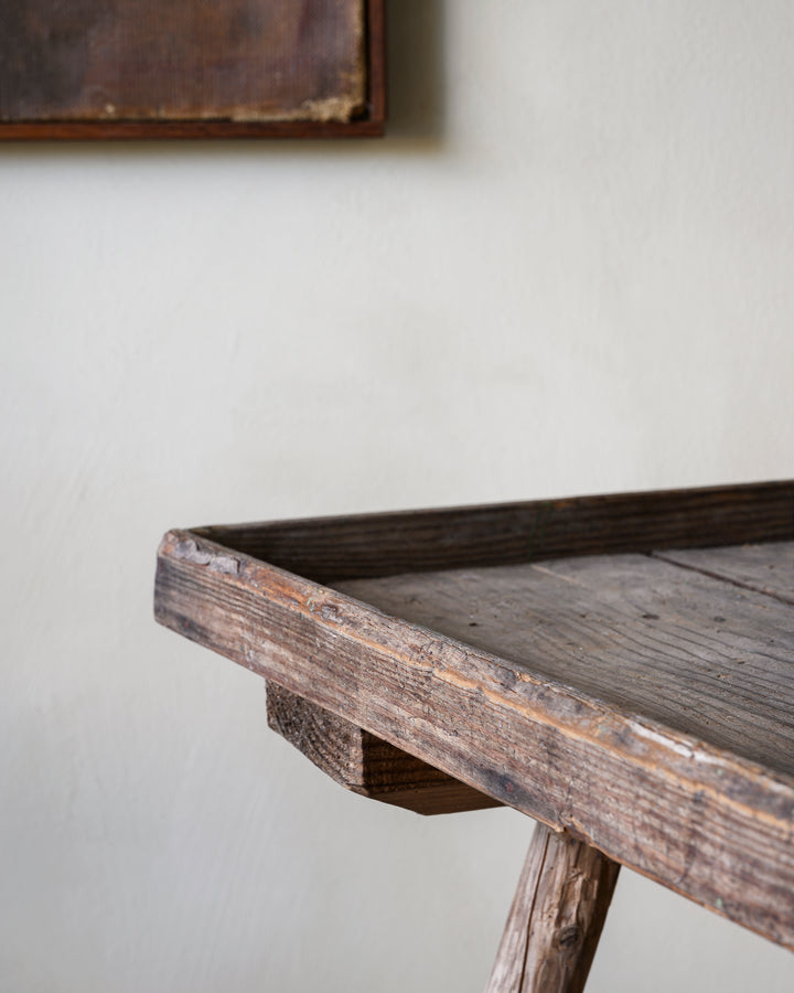 Folk Art raw wooden table