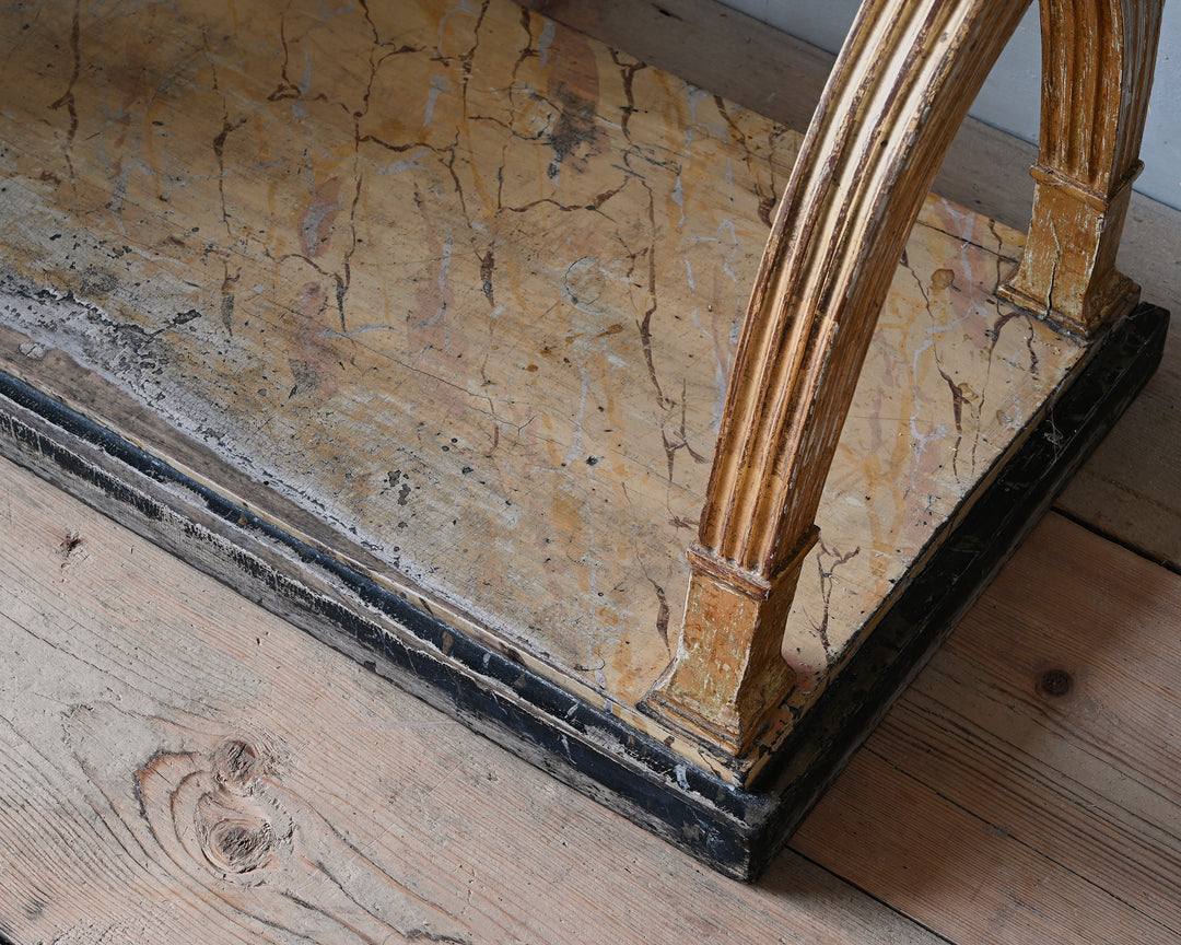 Gustavian gilt wood console